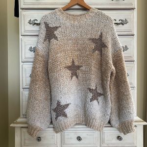 Vici Soft Fuzzy Star Sweater